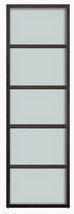 Custom aluminum closet door with four dividers